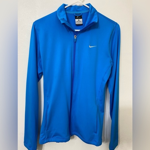 Nike Dri Fit Full Zipper Activewear Long Sleeve Top Woman's Medium - Picture 1 of 5